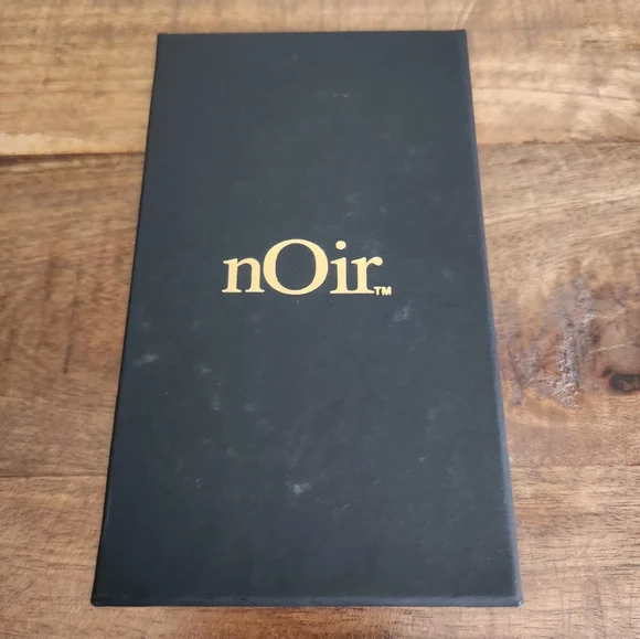 Noir Gold Statement Earrings - Picture 2 of 5